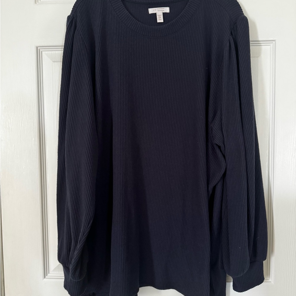 LC Lauren Conrad Navy Long Sleeve Tee